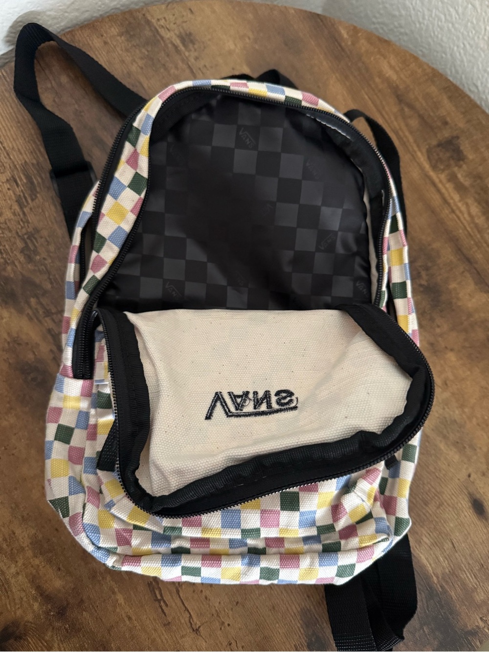 Vans Novelty Bounds Multicolored Unisex Checkerboard Backpack Out of Stock - Picture 6 of 7